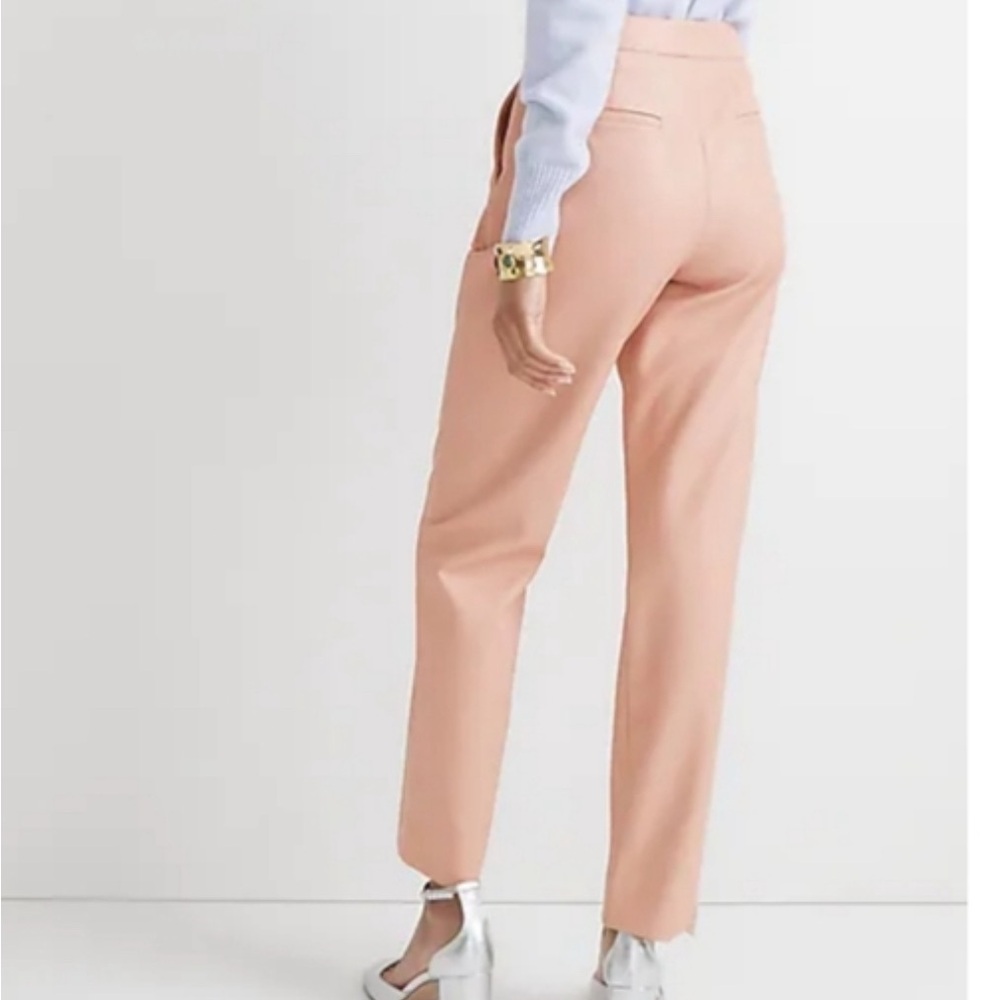 J.Crew “Kate” BM770 Structured Satin Pants — Size 12 (Pink / FGU)